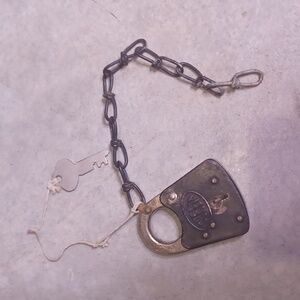 Vintage Padlock with Chain